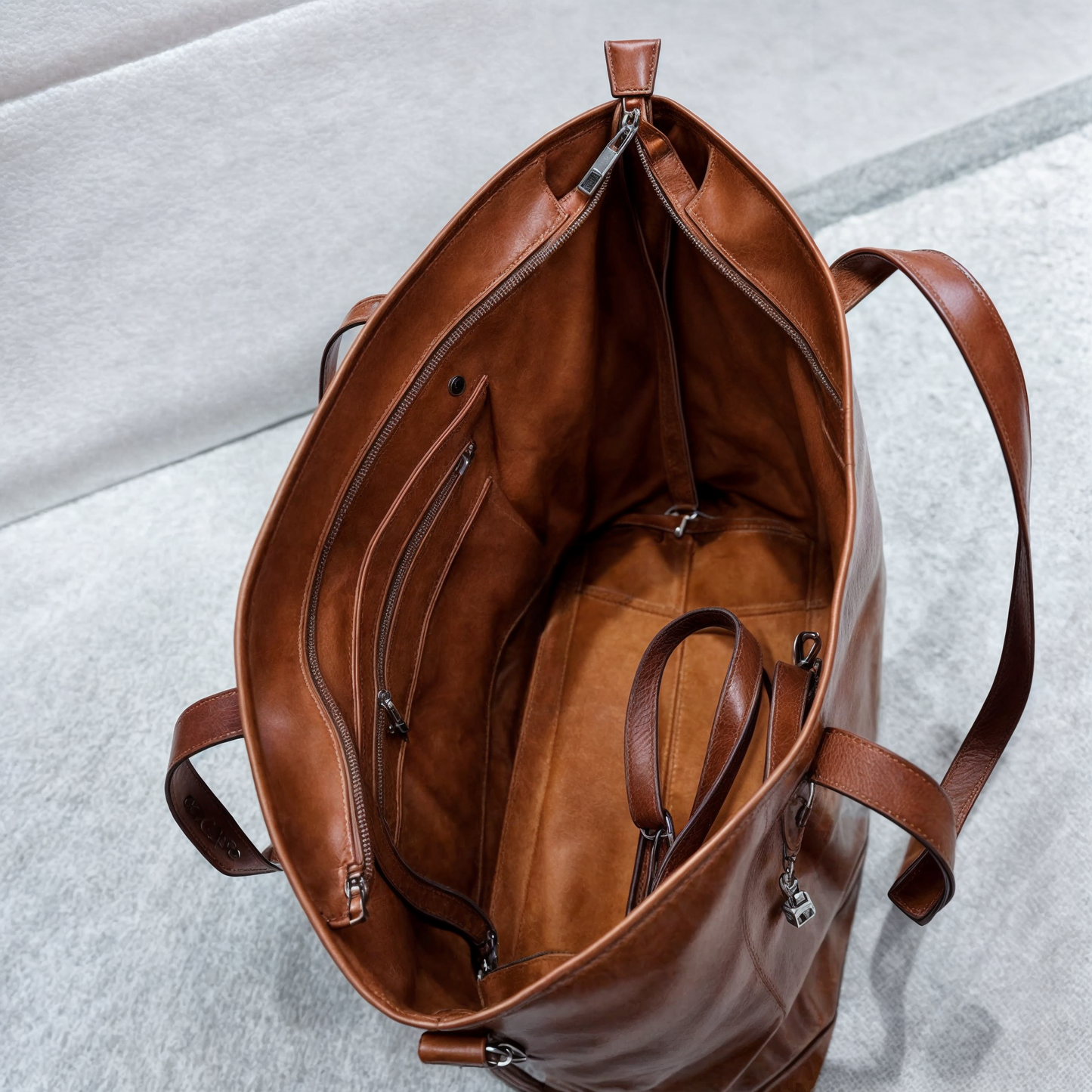 Retro Faux Leather Handbag