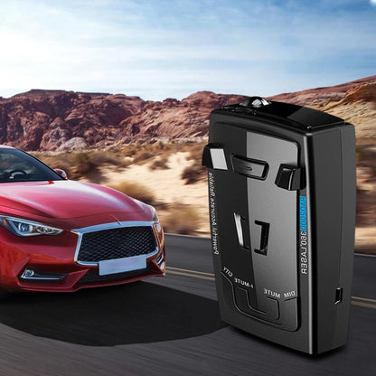 Radar Detector with Voice Notifications and False Alert Reduction