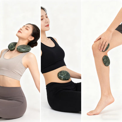 Natural Jade Massage Stones for Soothing Heat Therapy