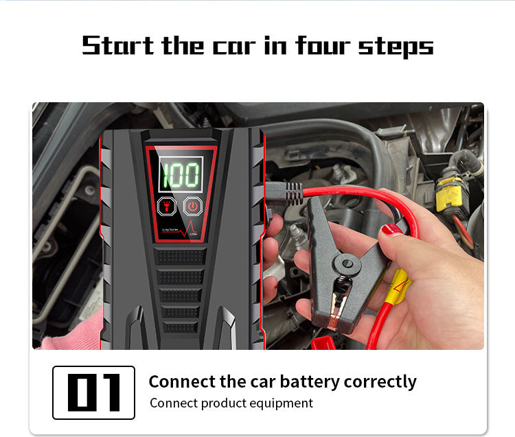 Compact Car Jump Starter with High Power Output