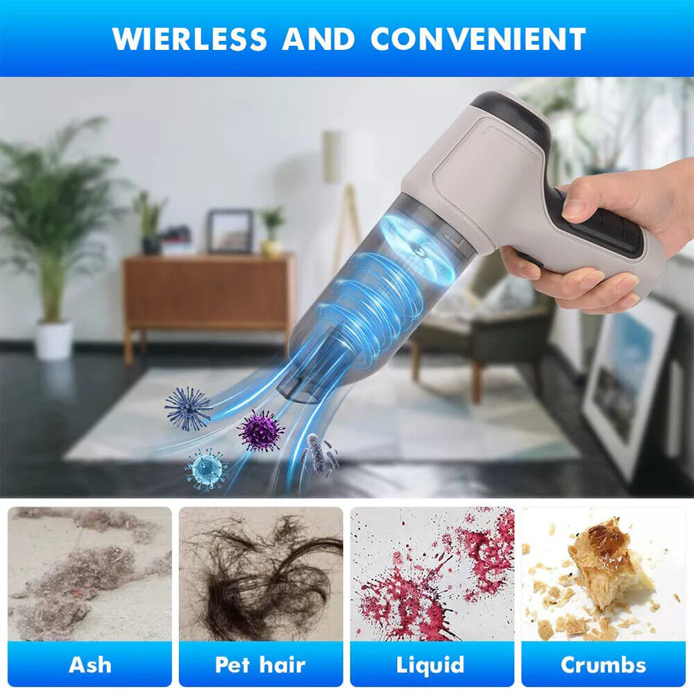 Portable Pet Hair Cleanup Vacuum with Strong Suction Power