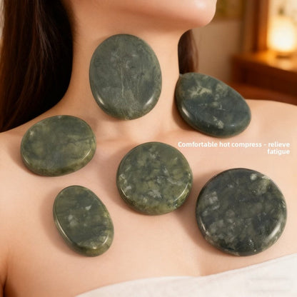 Natural Jade Massage Stones for Soothing Heat Therapy