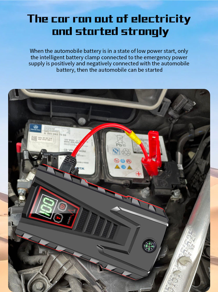 Compact Car Jump Starter with High Power Output