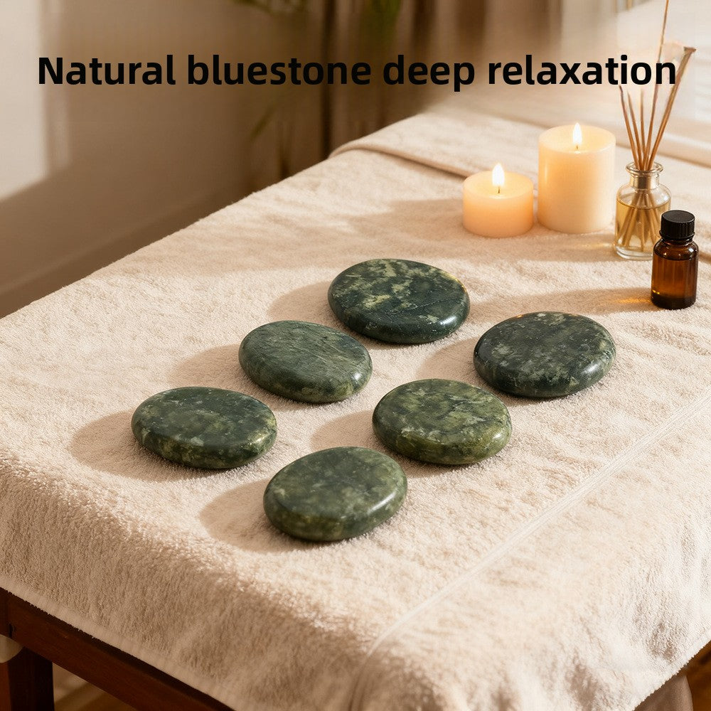 Natural Jade Massage Stones for Soothing Heat Therapy