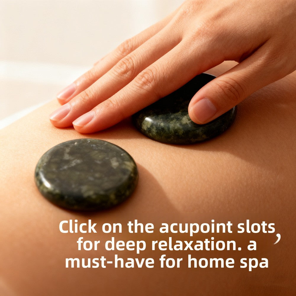 Natural Jade Massage Stones for Soothing Heat Therapy