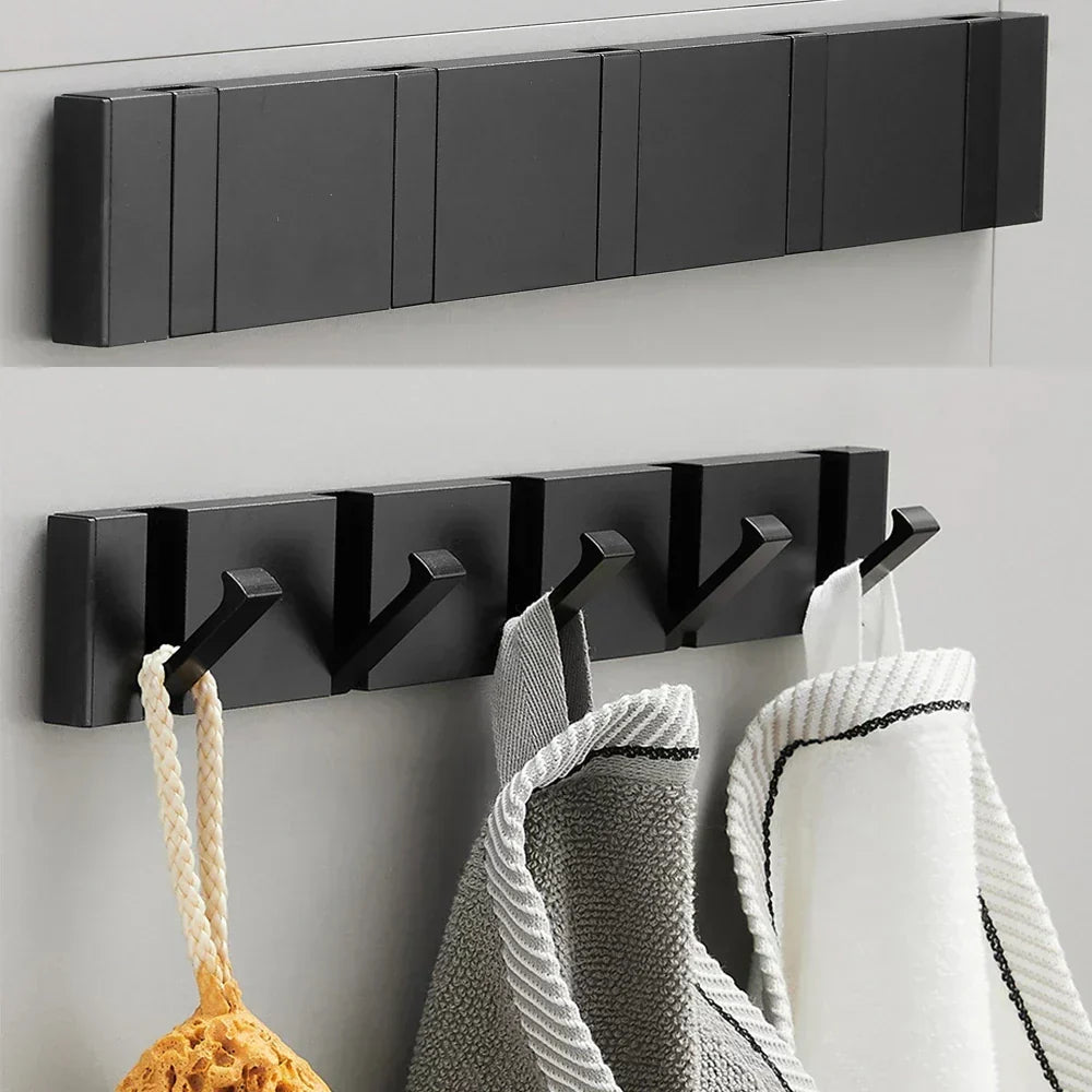 Foldable Stainless Steel Wall Hook – Stylish Hanger for Coats, Bags, Towels