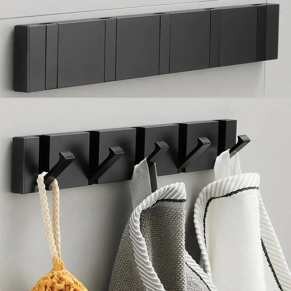 Collapsible Wall Hook for Coats, Bags, and Towels