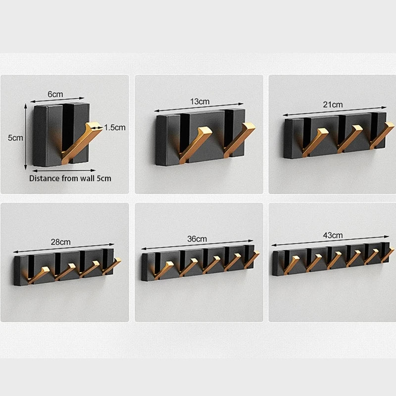 Foldable Stainless Steel Wall Hook – Stylish Hanger for Coats, Bags, Towels