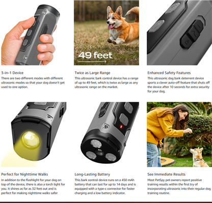 Ultrasonic Dog Deterrent with Long-Distance Effectiveness