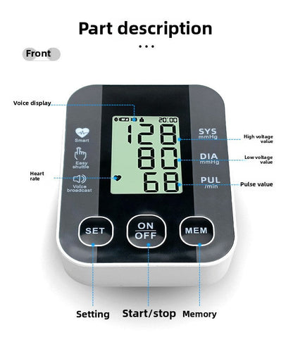Digital Blood Pressure Gauge for Home Use
