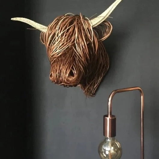 Decorative Cow Wall Art Sculpture – Mounted Design