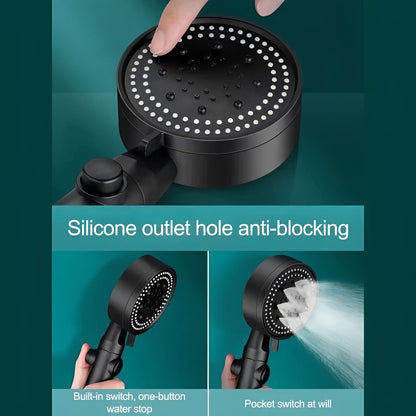 Filtered Shower Head with 5 Settings – High Pressure Versatility