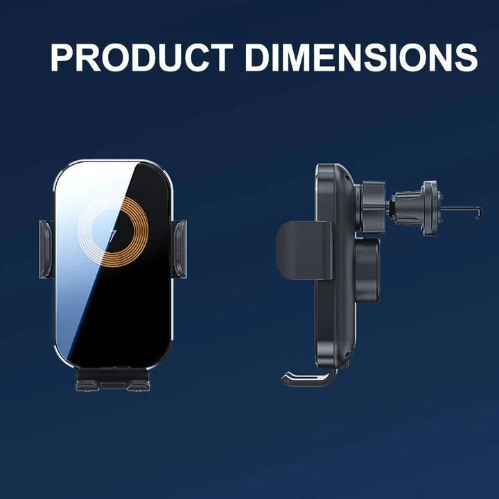 Auto-Clamping Wireless Car Charger Mount - 15W Fast Charging