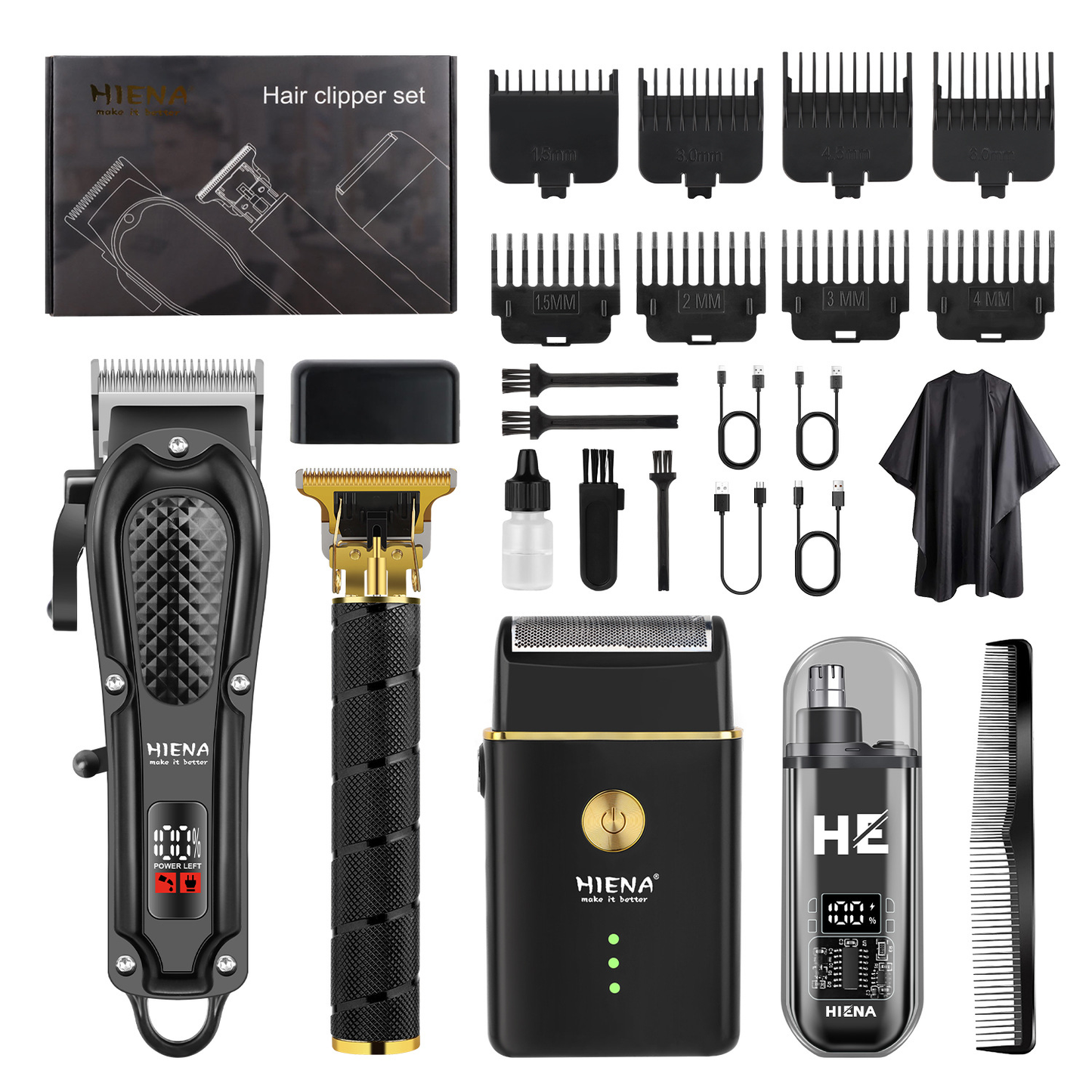 Wireless Grooming Kit with LED Indicator | 120-Minute Battery Life
