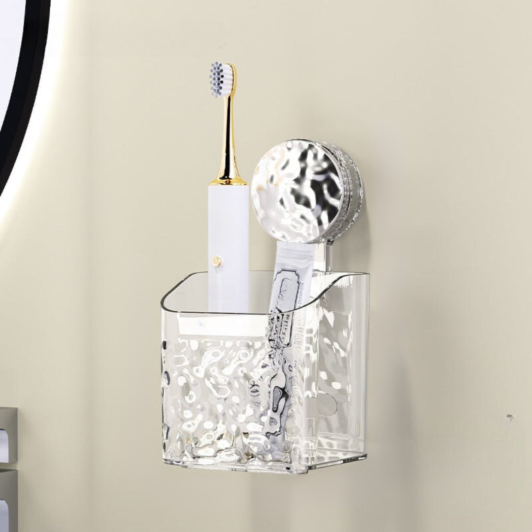 Shower Storage Shelf with Suction Cups – Acrylic Bathroom Organizer