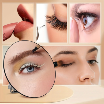 Precision Makeup Mirror with Suction & Stand for Easy Use