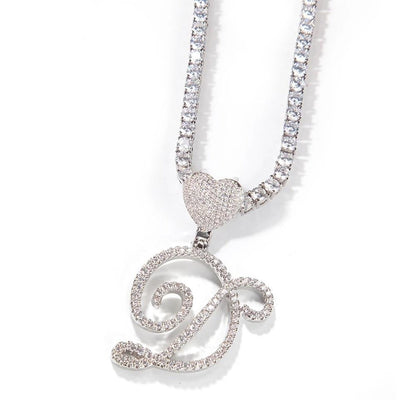 Personalized Crystal Heart Pendant Necklace