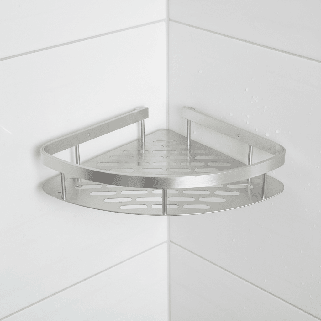 Drill-Free Bathroom Shelf for Stylish and Organized Spaces