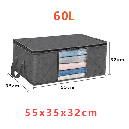 Clear Window Storage Bins for Clothes with Handles – Foldable Organizer