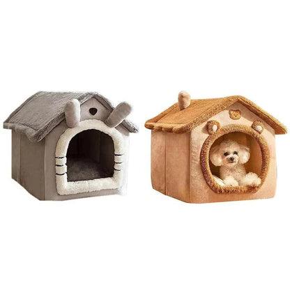 Cozy Indoor Cat Shelter Featuring Soft Cushion