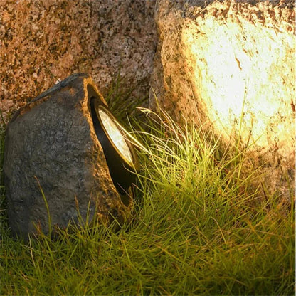 Pathway Lighting with Stone Design