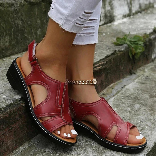 Comfortable Adjustable Fit Women's Wedge Sandals with Support