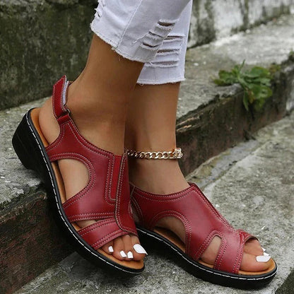 Comfortable Adjustable Fit Women's Wedge Sandals with Support
