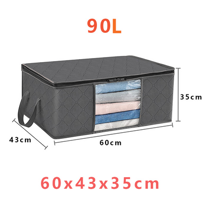 Clear Window Storage Bins for Clothes with Handles – Foldable Organizer