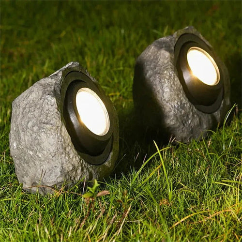 Pathway Lighting with Stone Design