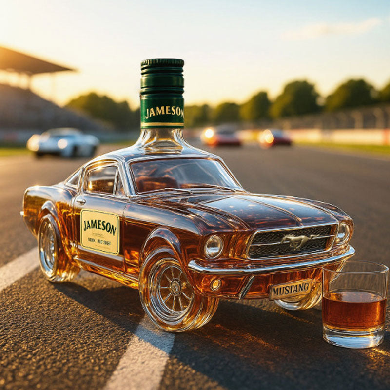 Whiskey Decanter in Mustang Car Shape for Home Bar Use