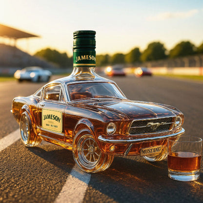 Whiskey Decanter in Mustang Car Shape for Home Bar Use