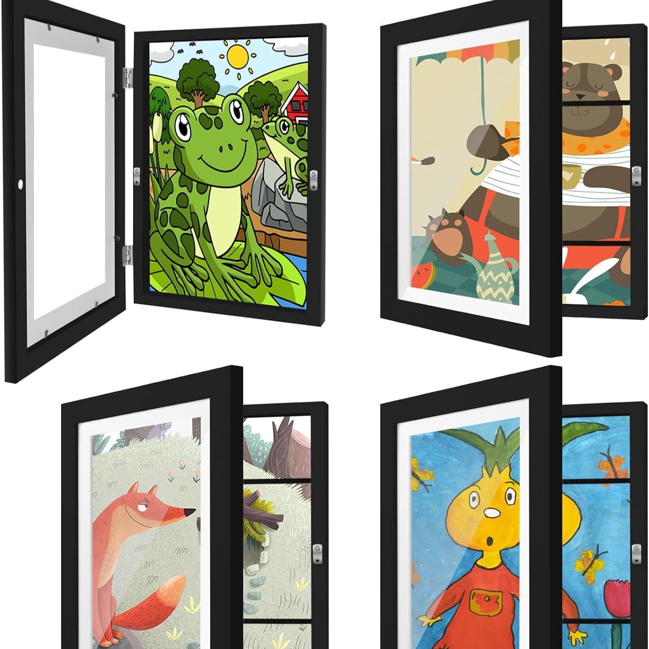 Magnetic Frame for Creative Display of Children's Artwork