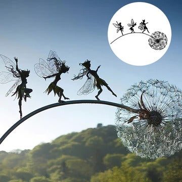 Steel Garden Sculptures in Fairy Design
