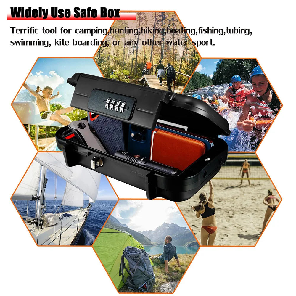 Waterproof Travel Case for Secure Storage of Valuables