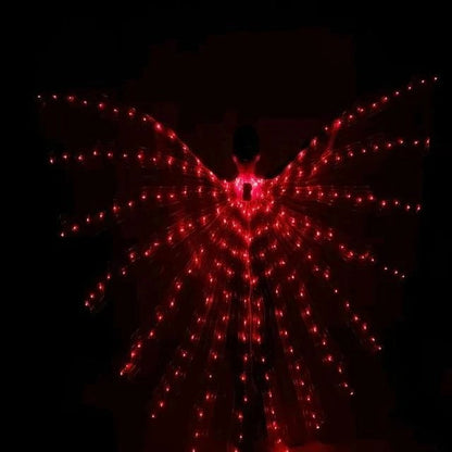 Fluorescent LED Butterfly Wings for Costumes and Dress-Up