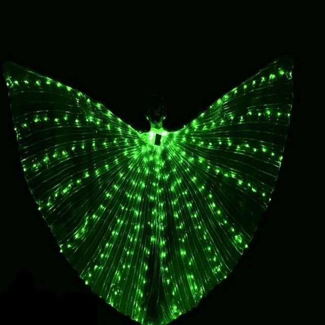 Fluorescent LED Butterfly Wings for Costumes and Dress-Up