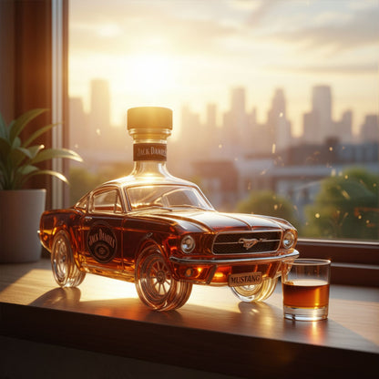 Whiskey Decanter in Mustang Car Shape for Home Bar Use