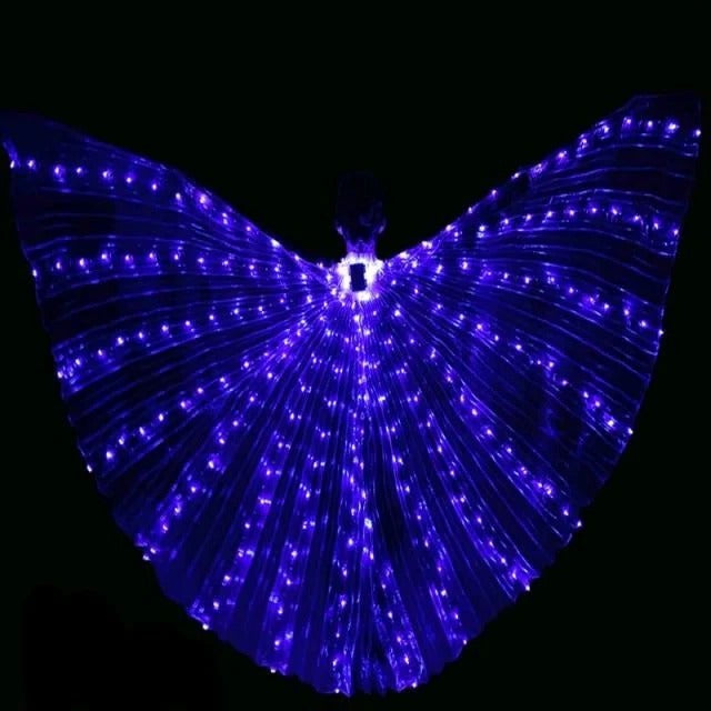 Fluorescent LED Butterfly Wings for Costumes and Dress-Up