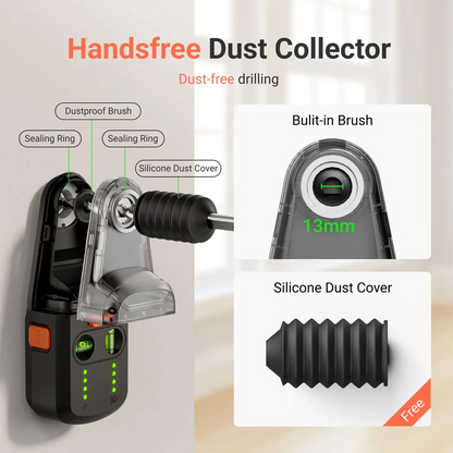Precision Laser Leveling Tool with Dust Collector & Wall Mount