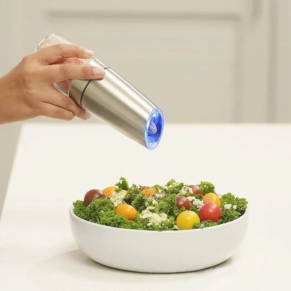 Automatic Electric Salt and Pepper Grinder with Gravity Sensor - 50% Off