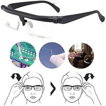 Adjustable Focus Glasses for Near and Distant Vision