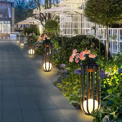 LED Garden Pathway Light – Solar-Powered Flower Stand