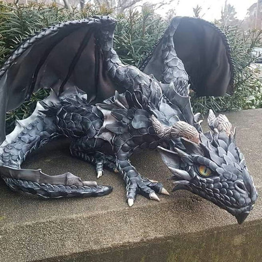 Crouching Dragon Guardian Figurine