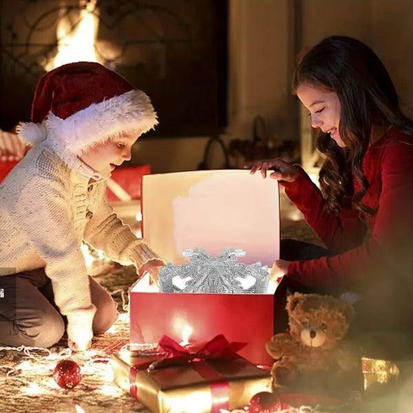 LED Snowflake Projector Christmas Tree Topper Lights