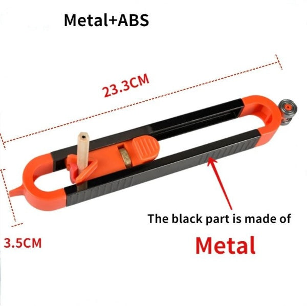 Flexible Scribing Ruler with Adjustable Profile
