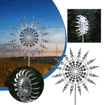 Anti-Rust Kinetic Metal Wind Spinners - Decorative Windmill