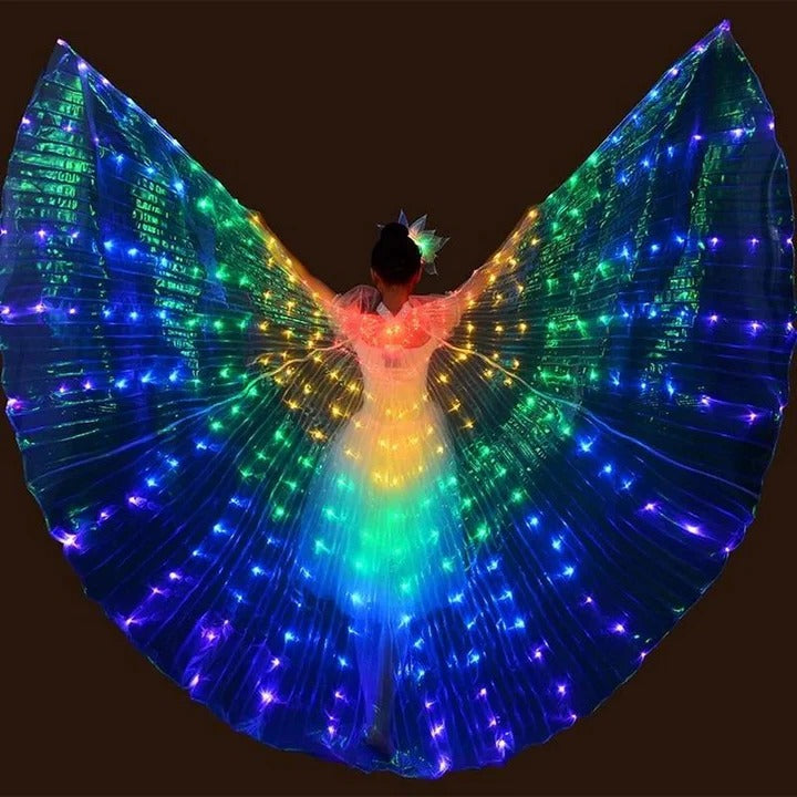 Fluorescent LED Butterfly Wings for Costumes and Dress-Up