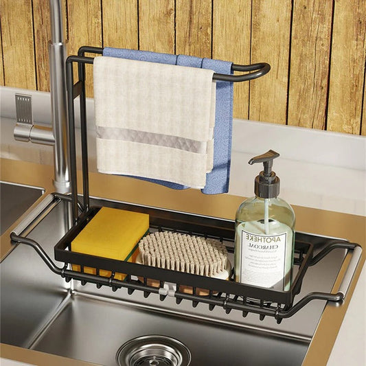 Adjustable Kitchen Sink Shelf - Space-Saving Design