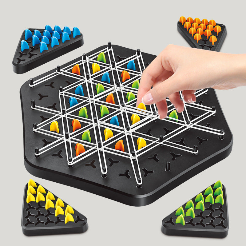 Portable Elastic Chess Game for Family Fun