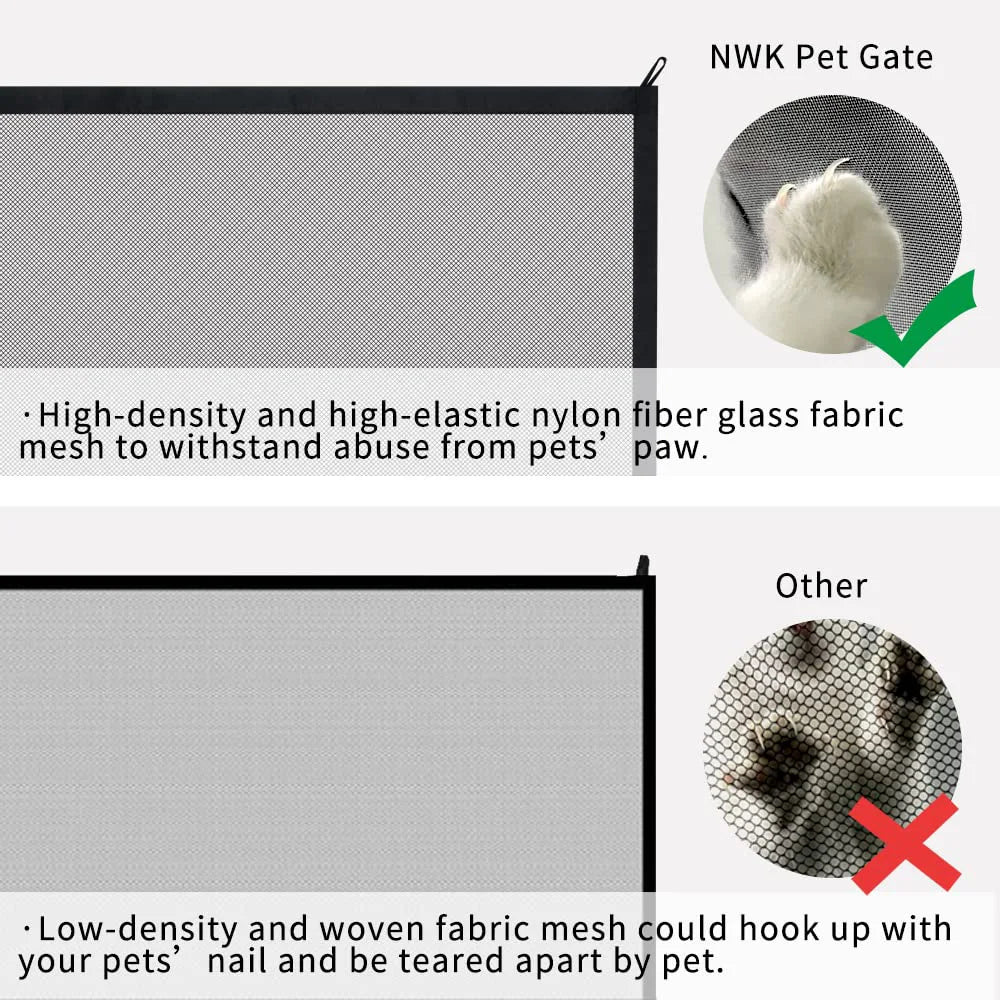 Foldable Safety Gate | Flexible and Secure Barrier for Indoor and Outdoor Use